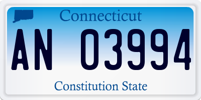 CT license plate AN03994