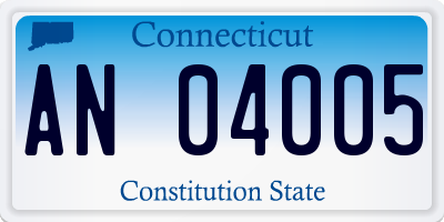 CT license plate AN04005