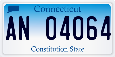 CT license plate AN04064