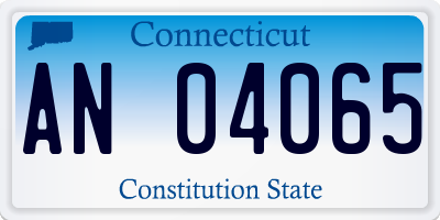CT license plate AN04065