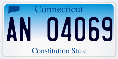 CT license plate AN04069