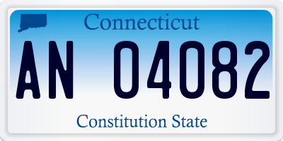 CT license plate AN04082