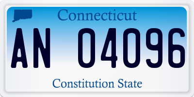 CT license plate AN04096