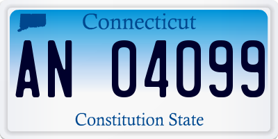 CT license plate AN04099