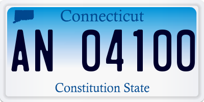 CT license plate AN04100