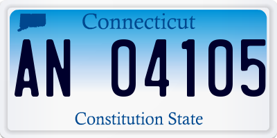 CT license plate AN04105