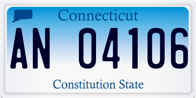 CT license plate AN04106