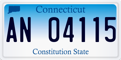 CT license plate AN04115