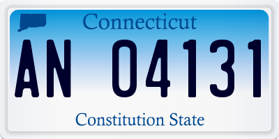 CT license plate AN04131