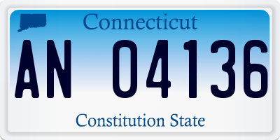 CT license plate AN04136