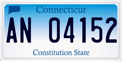 CT license plate AN04152