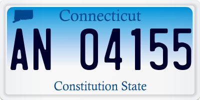 CT license plate AN04155