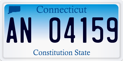 CT license plate AN04159