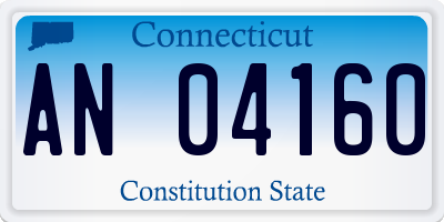 CT license plate AN04160