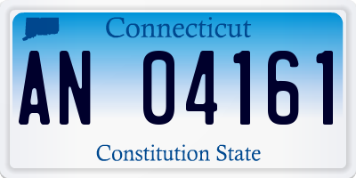 CT license plate AN04161