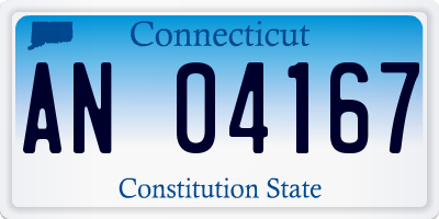 CT license plate AN04167