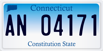 CT license plate AN04171
