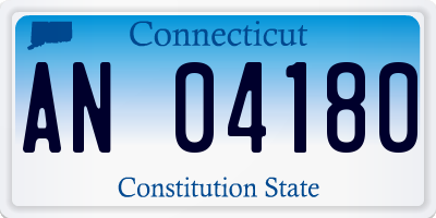 CT license plate AN04180