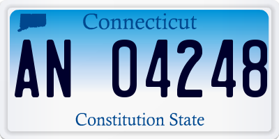CT license plate AN04248