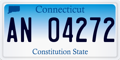 CT license plate AN04272