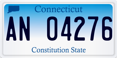 CT license plate AN04276