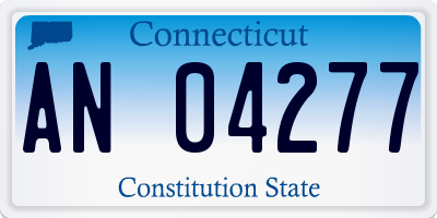 CT license plate AN04277