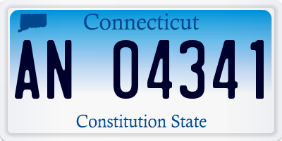 CT license plate AN04341