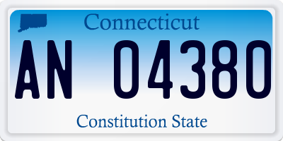 CT license plate AN04380