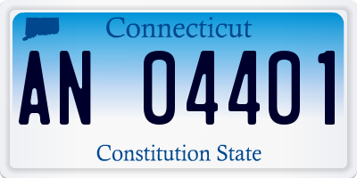 CT license plate AN04401
