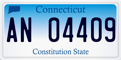 CT license plate AN04409