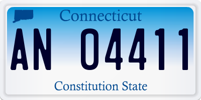 CT license plate AN04411