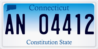 CT license plate AN04412