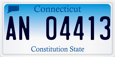 CT license plate AN04413