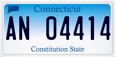 CT license plate AN04414