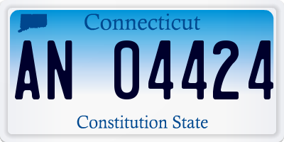CT license plate AN04424