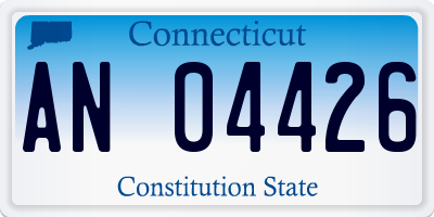 CT license plate AN04426