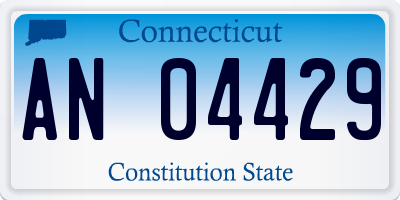 CT license plate AN04429