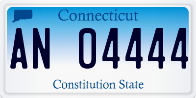 CT license plate AN04444