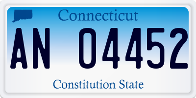 CT license plate AN04452