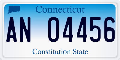 CT license plate AN04456