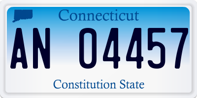 CT license plate AN04457