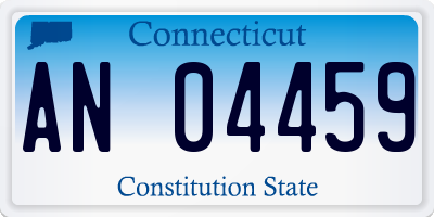 CT license plate AN04459