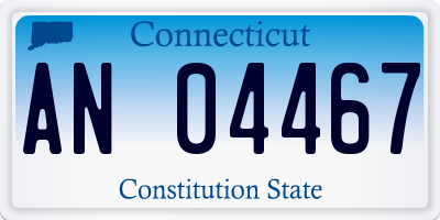 CT license plate AN04467