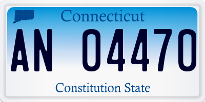 CT license plate AN04470