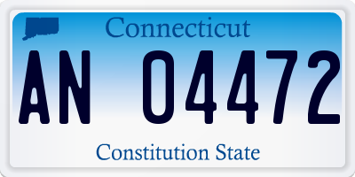 CT license plate AN04472