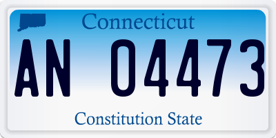 CT license plate AN04473