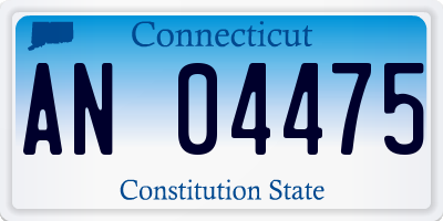 CT license plate AN04475
