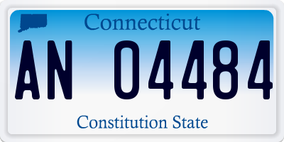 CT license plate AN04484