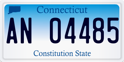 CT license plate AN04485