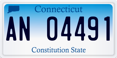 CT license plate AN04491